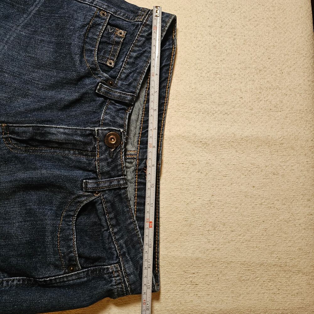 Riders Copper by Lee Size 8/10 Utility Cargo Capri Jeans Dark Wash Y2K Casual - Picture 5 of 10